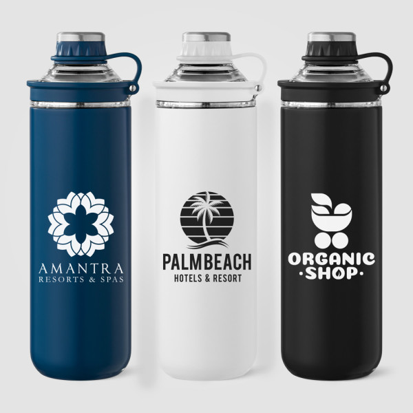 Oasis Recycling-Edelstahlflasche mit Verschluss-Griff - 680 ml