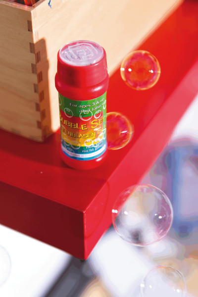 AIR BUBBLE - Seifenblasen, 4 sortierte Farben, Preis pro Stück